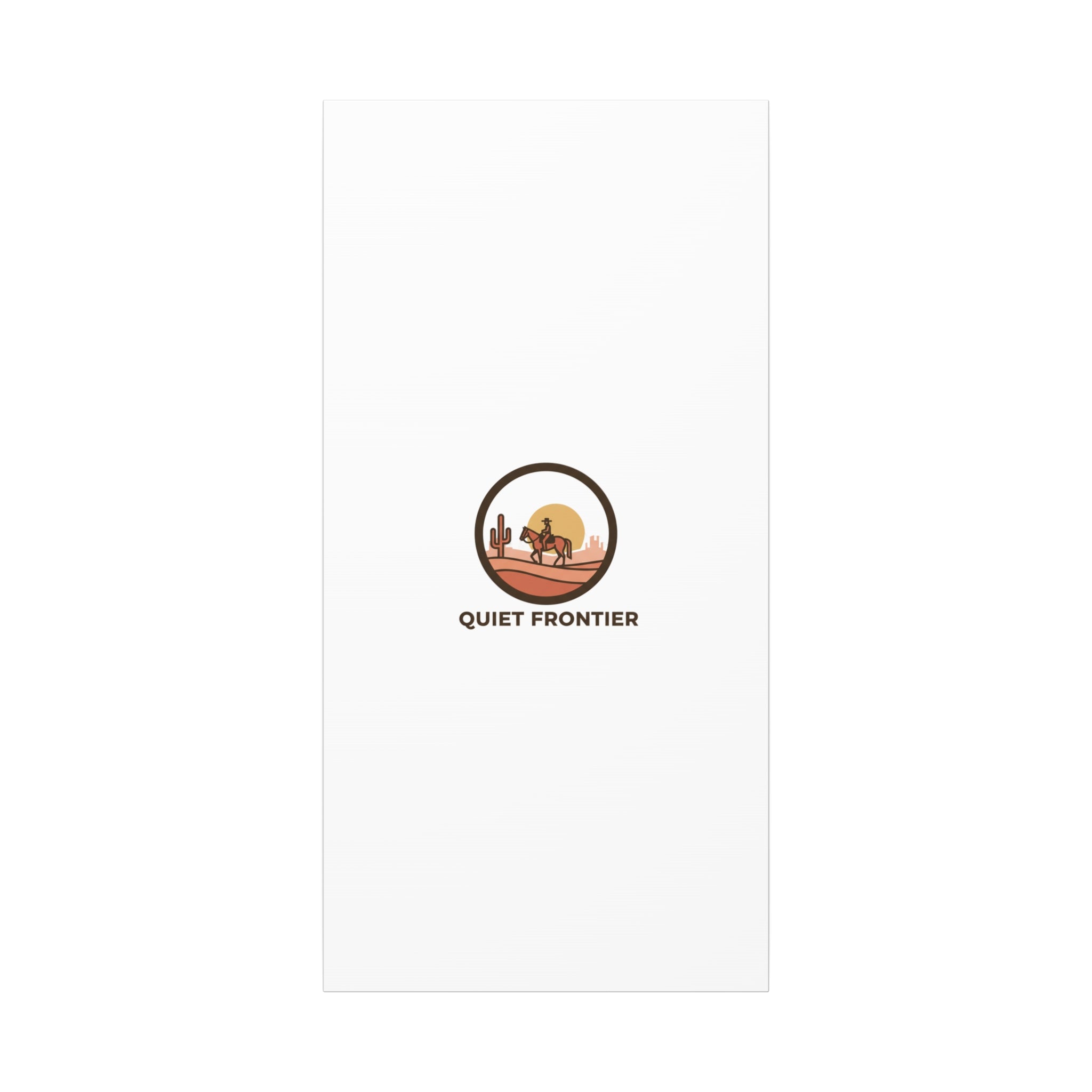 Quiet Frontier Canvas, western décor minimalist mesa, desert sunset print