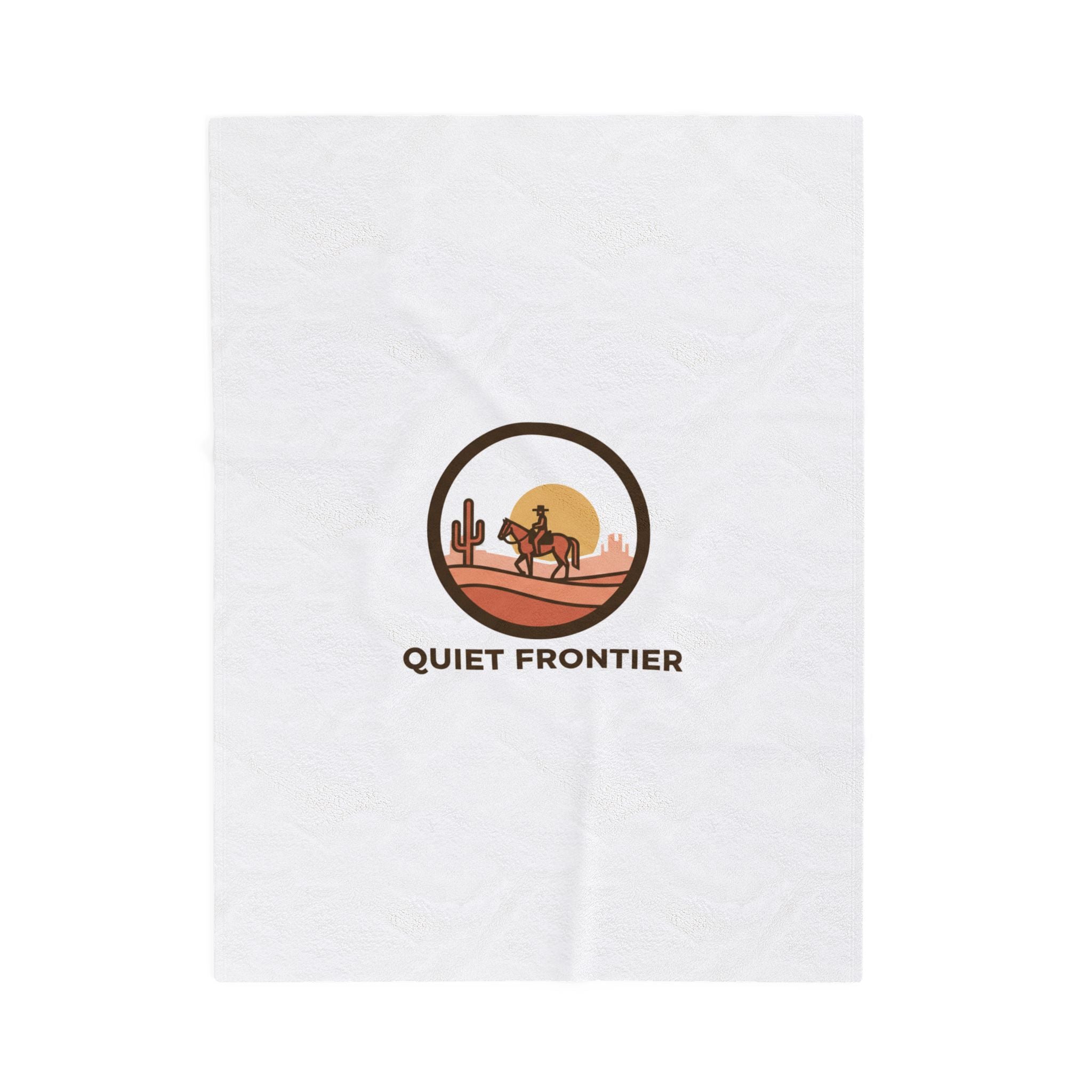 Quiet Frontier Velveteen Blanket | Cowboy Chic, Desert Sunset Western Décor