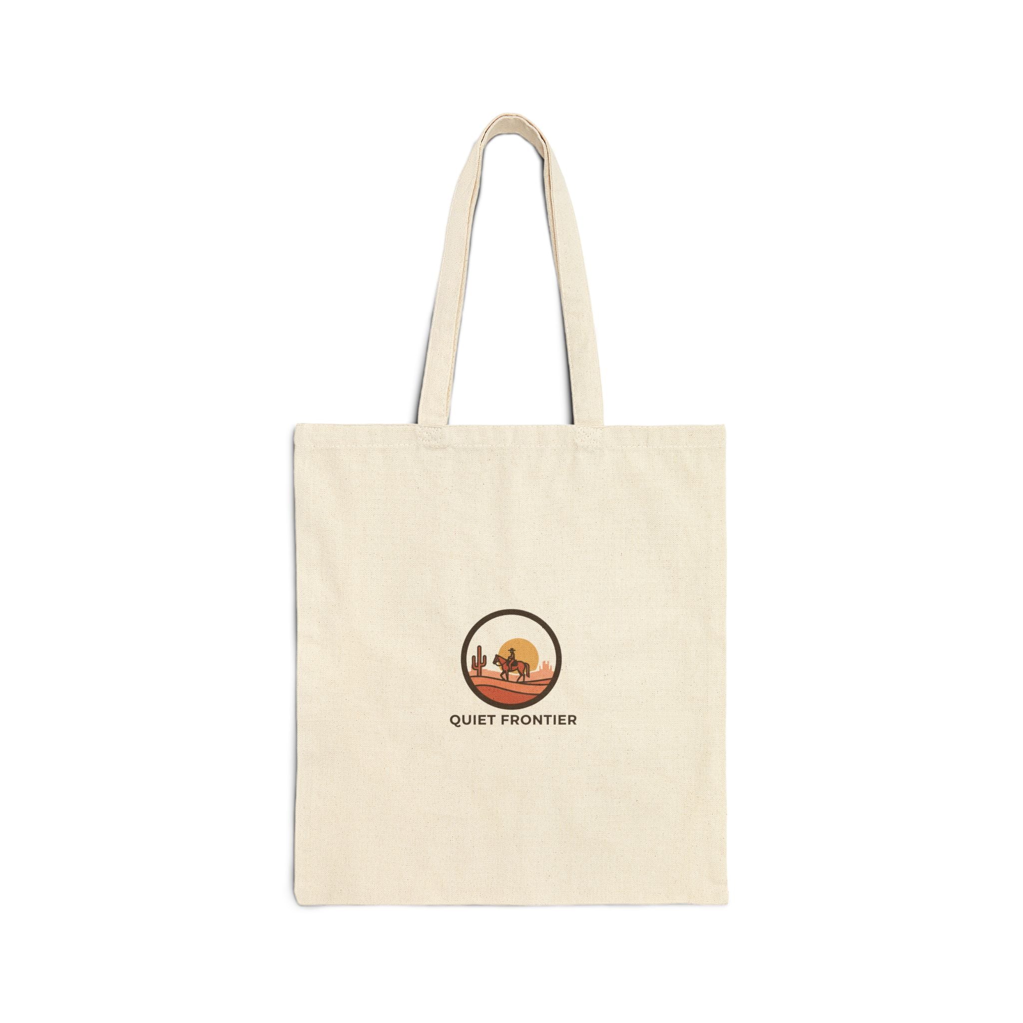 Desert Sunset Mesa Tote, Cotton Canvas Tote | Cowboy Chic, Western Minimalism