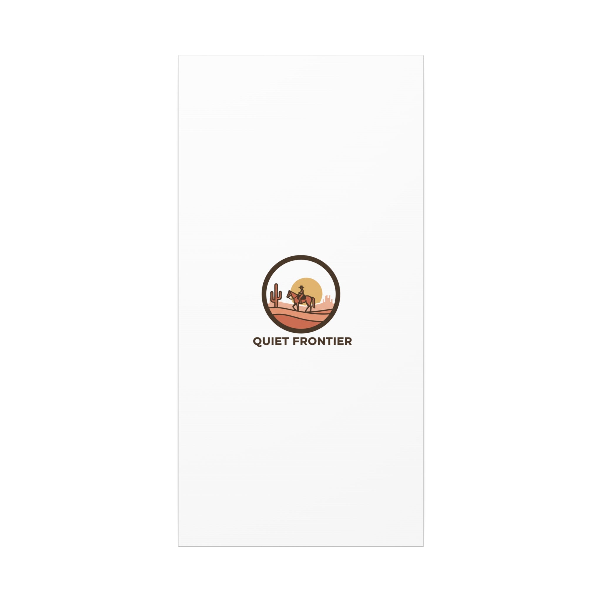 Quiet Frontier Canvas, western décor minimalist mesa, desert sunset print