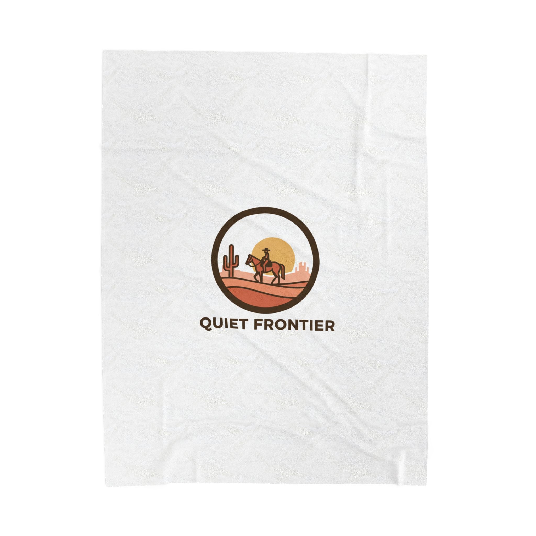 Quiet Frontier Velveteen Blanket | Cowboy Chic, Desert Sunset Western Décor