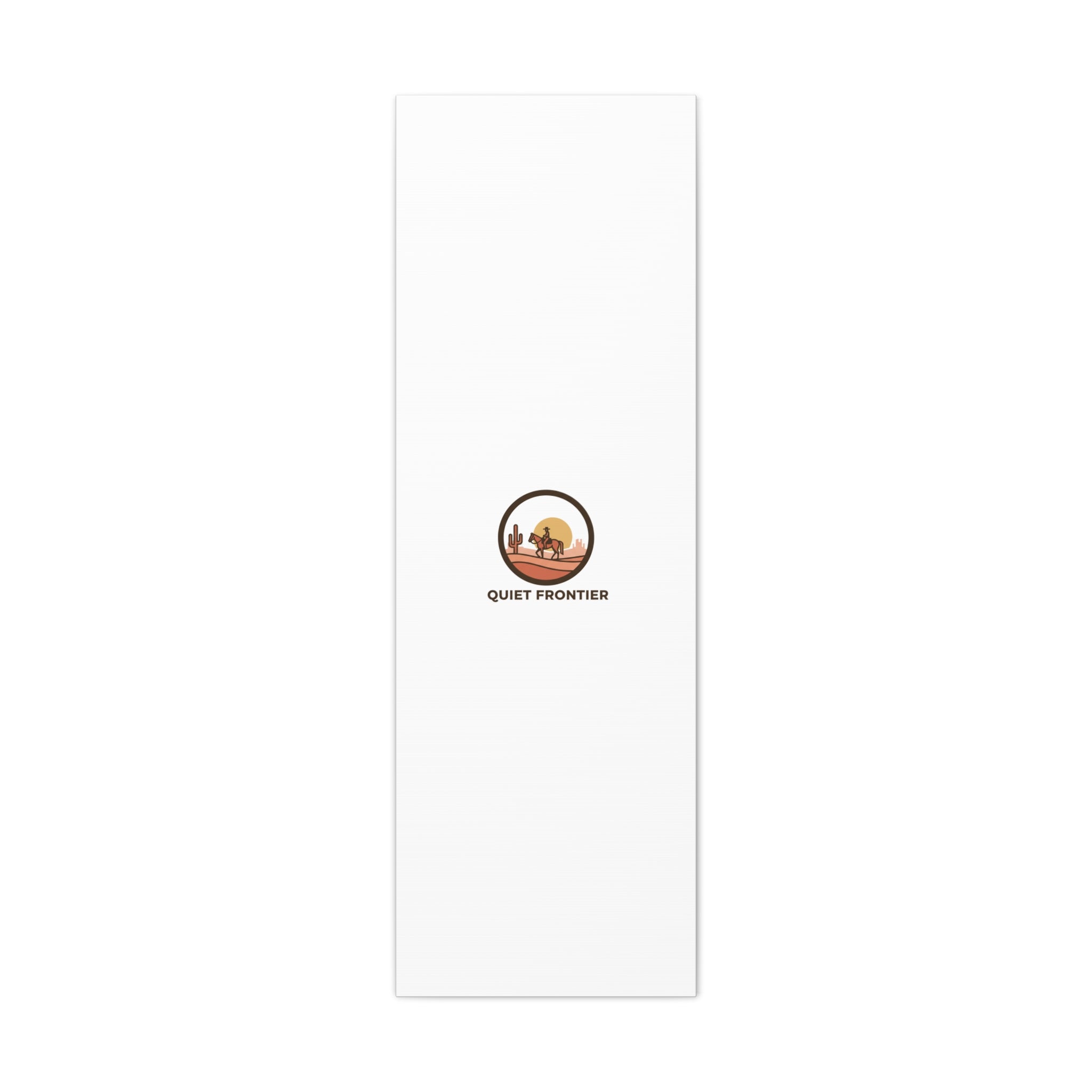 Quiet Frontier Canvas, western décor minimalist mesa, desert sunset print